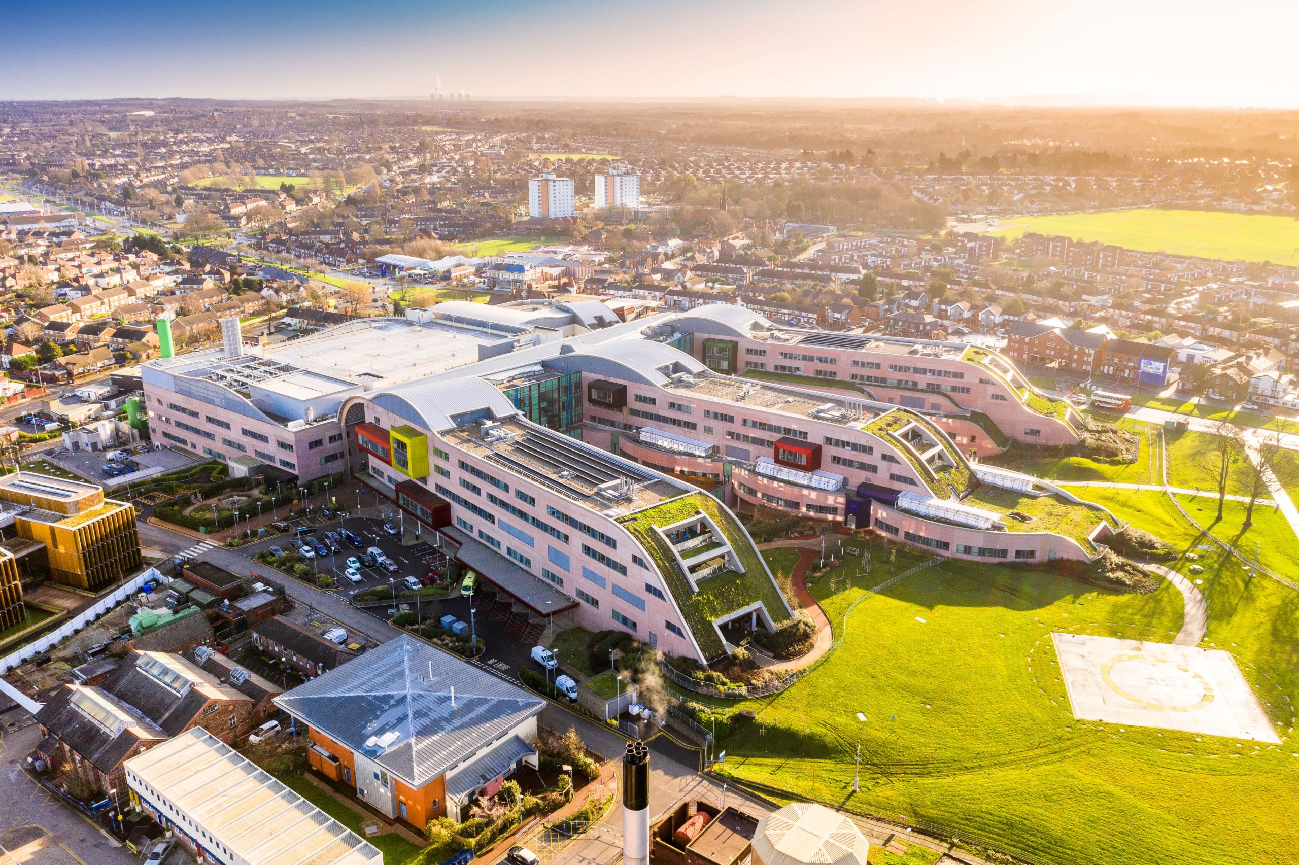 Alder Hey Hospital day time aerial shot 1